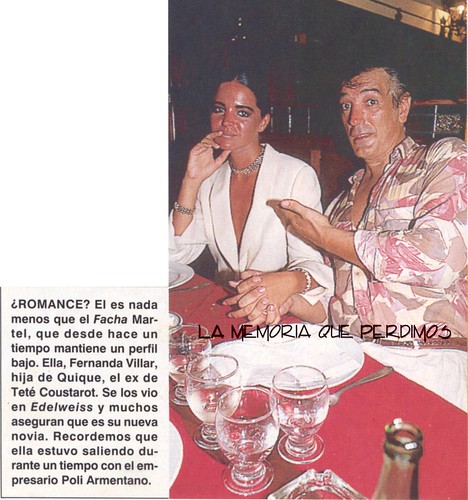 Facha Martel y Fernanda Villar - Febrero 1993