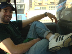 Chillin' in a taxi... tight-rolled