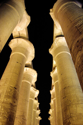 Luxor Temple at night ©  Elena Pleskevich