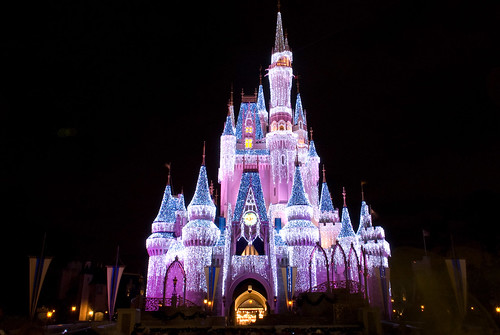Cinderella's Castle with Icicles - Walt Disney World