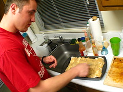 Wes concocting some Enchilada goodness at home on the Laughlan Airforce base in Del Rio, Texas, USA