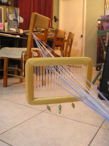 Weaving on semi-rigid heddle