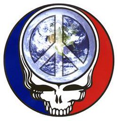Grateful Dead Steal Your Face peace sign Earth