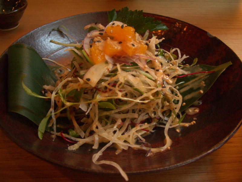 White radish salad at Hako
