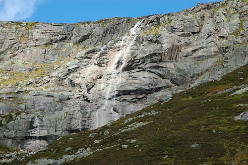 Eagles crag and waterfall
