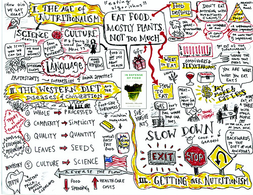 MINDMAP OF IN DEFENSE OF FOOD BY MICHAEL POLLAN