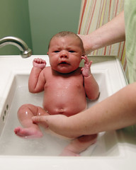 Gabi's First Bath 2