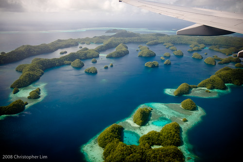 The Republic of Palau from above. Paradise found.