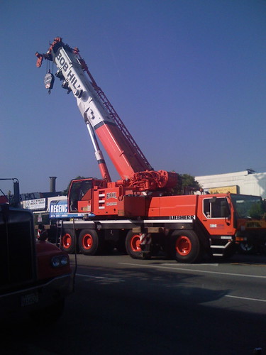 A big standing crane.
