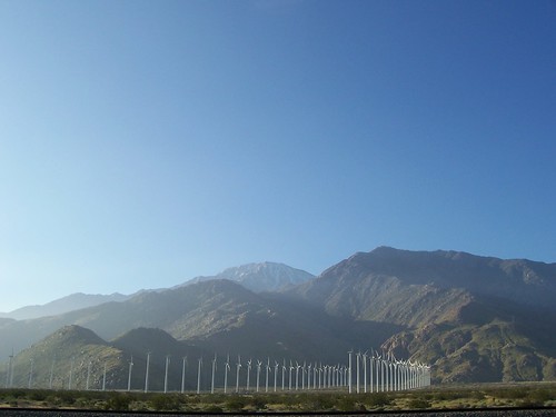 Wind farms near Banning, California