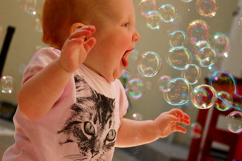 Bubble breathing baby!