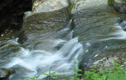 Small waterfall on Glen Burney Trail