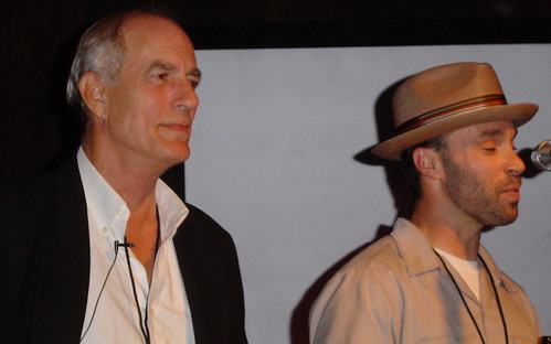 Peter Exline (left)  Larry Sellers at Lebowski Fest 2007