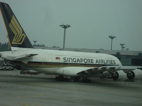 A380 at Changi