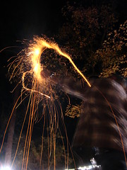 New Years fireworks in Chiefland, Florida, USA