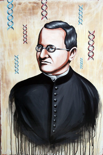 Portrait Gregor Johann Mendel (Father of Modern Genetics)