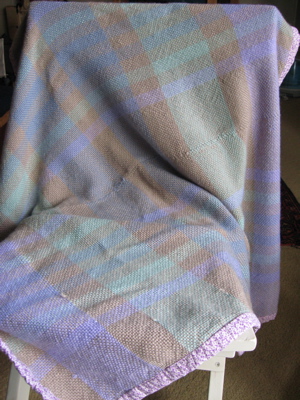 Woven baby blanket
