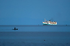 MV Ilala approaching Ruarwe, Lake Malawi