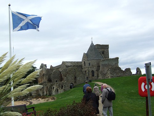 Inchcolm Abbey with Saltire