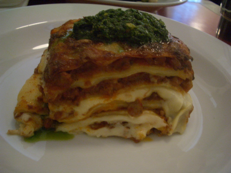 Lasagne with pesto