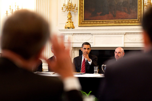Obama and Waxman at the White House