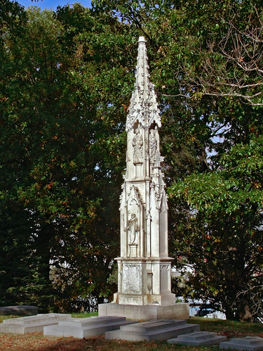 Calvary Roman Catholic Cemetery, in Saint Louis, Missouri, USA - gothic monument.jpg