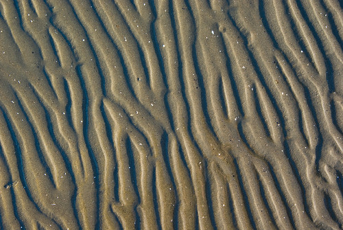 beach sand texture. Ripple Texture on Wet Beach