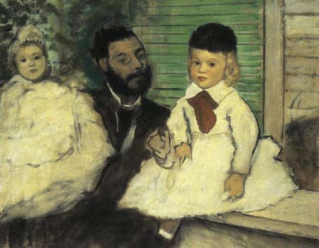 Count Lepic and Duaghters by Degas