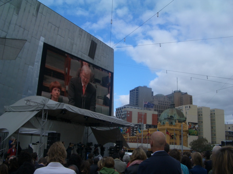 Rudd's Apology speech at Fed Square