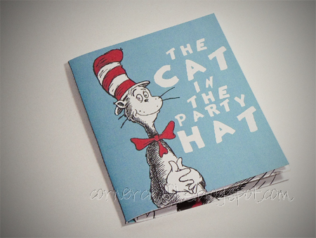 dr seuss birthday party invitation book front page