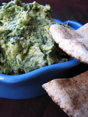 Spinach and Toasted Pinenut Hummus
