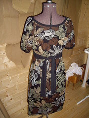 leafy Jersey Dress - Back