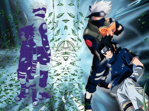 Naruto Wallpaper Kakashi and Sasuke