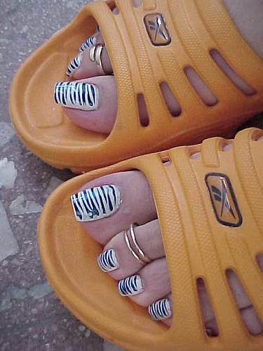 Easy Nail Art Designs For Toes. Zebra nail art designs,