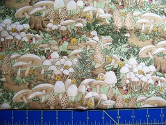 Fabric Stash - Woodland fungi and critters