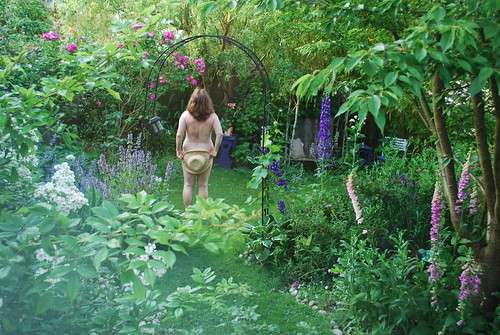 Naked in the garden