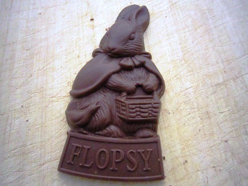 Flopsy, the chocolate bunny