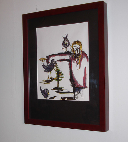 The Scarecrow & His Crows - framed -