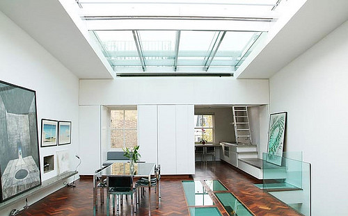 Glass Living Room Interior Design Idea