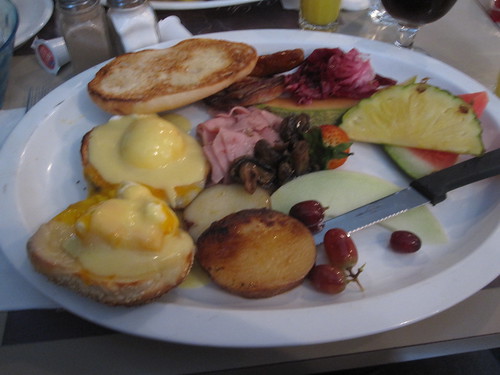 Breakfast at La petite Marche for me and Pat - $35 with tip