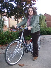 Emma on her new bike