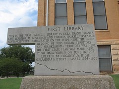 First Library - First Carnege Library in Oklahoma