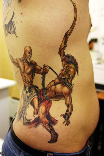 Fighting-Warriors Tattoo by The Tattoo Studio From The Tattoo Studio