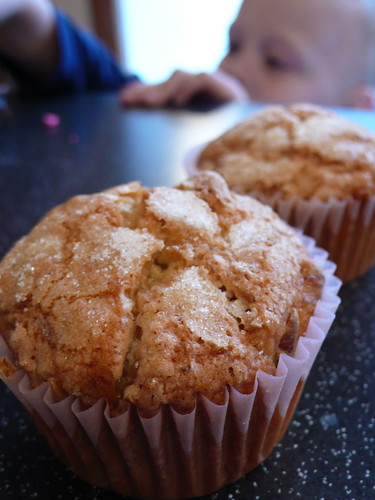 Perfectly golden Banana Muffins