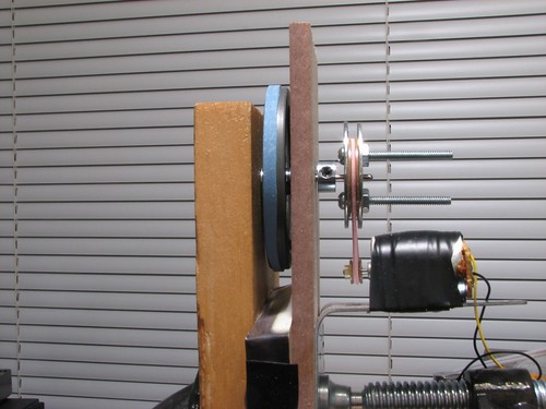 Pitching machine: front view