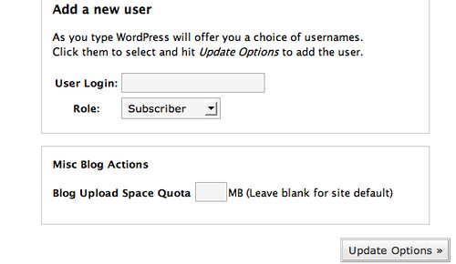 Image of Blog Upload Space Quota feature