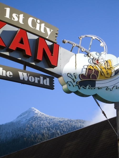 right side, Ketchikan sign, Alaska