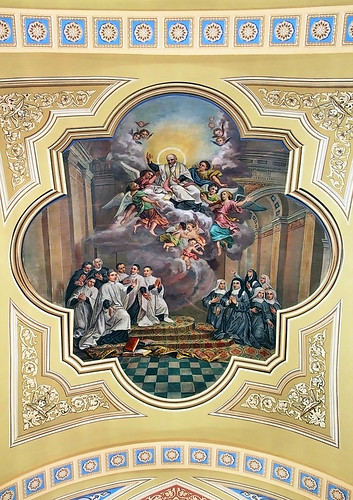 Saint Mary of the Barrens Roman Catholic Church, in Perryville, Missouri, USA - ceiling painting