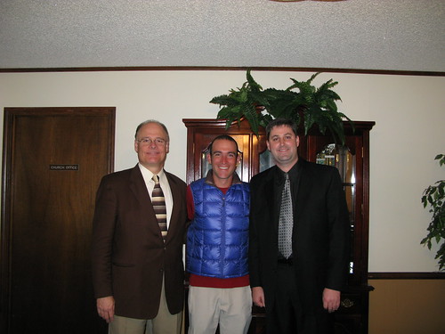 With Pastor Phillips and Rob at Shady Grove United Pentecostal Church, Shady Grove, Louisiana, USA