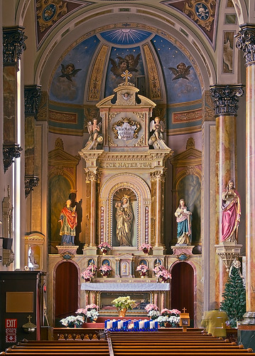 Saint Joseph Shrine, in Saint Louis, Missouri, USA - Mary's altar 2
